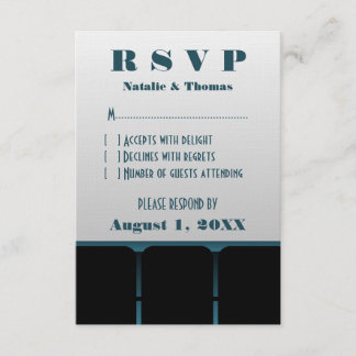 Movie Theatre Response Card, Blue