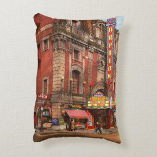 Movie Theatre - The Orpheum Theatre 1940 Accent Pillow