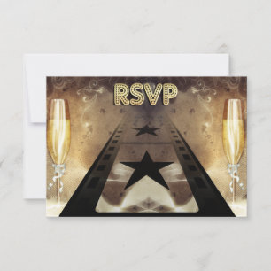 Movie Themed Wedding Response & Meal Card