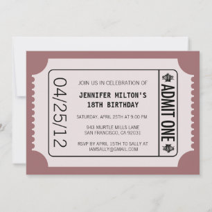 Movie Ticket Invitation