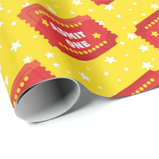 Movie ticket pattern wrapping paper (Roll Corner)