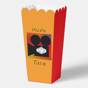Movie Time Watch Logo Red + Yellow  Favor Box