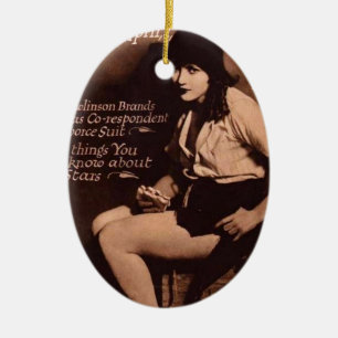 movie weekly cover ceramic ornament