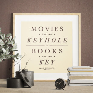 Movies Books Vintage Quote Poster
