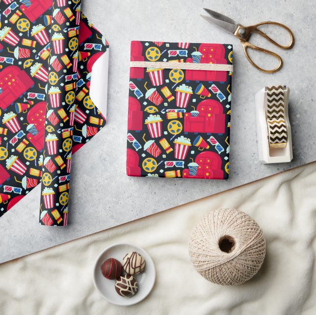 Movies Cinema Films Wrapping Paper (Crafts)
