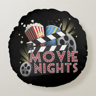Movies  round pillow