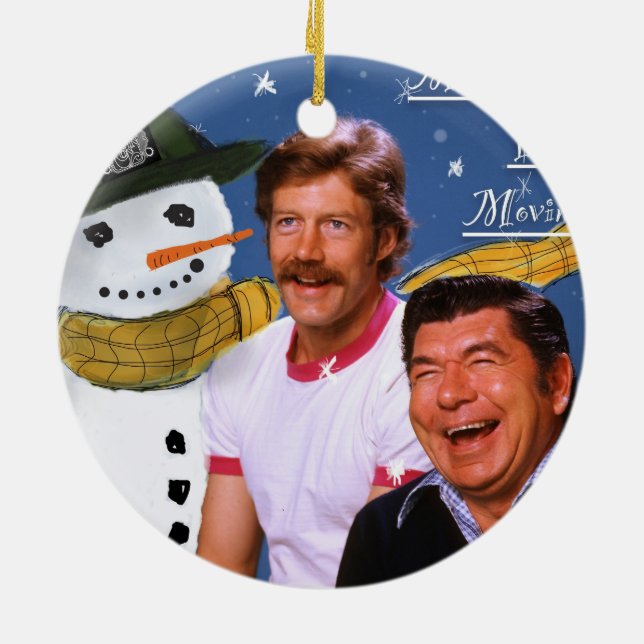 Movin' On Christmas 2020 Ceramic Ornament (Back)