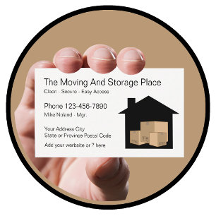 Moving And Storage Service Business Card