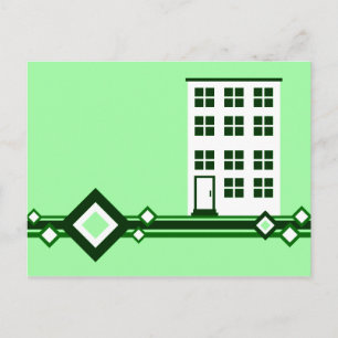 moving announcement : diamonds condo/business postcard