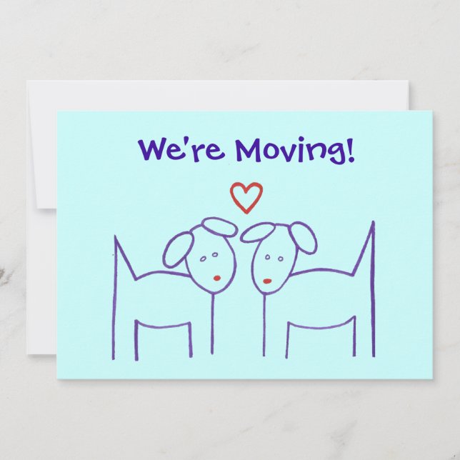 Moving Announcement - Dogs with Heart (Front)