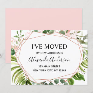 Moving Announcement Eucalyptus Greenery