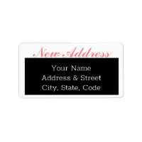 Moving Announcement New Address Label Stickers