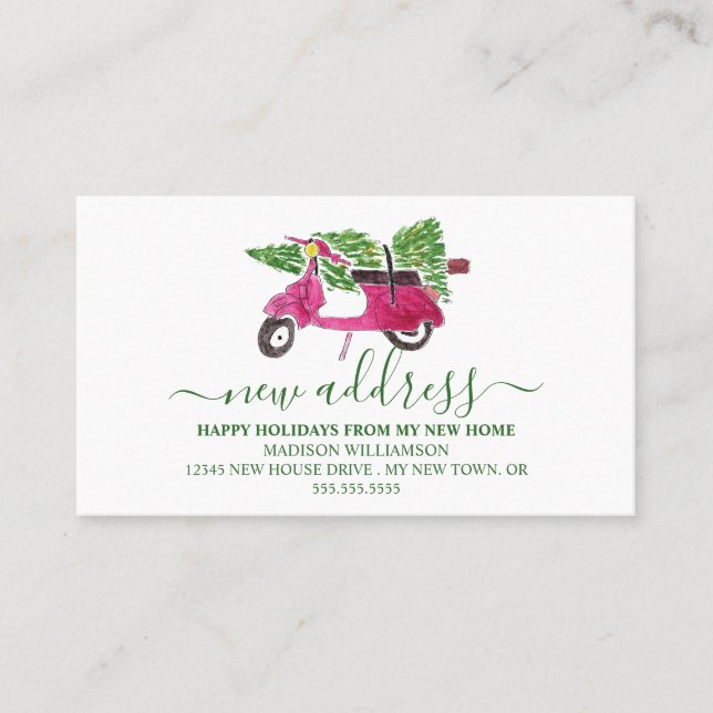 Moving Announcement |  New Home for the Holidays  (Front)