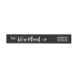 Moving Announcement Return Address Wrap Around Label