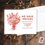 MOVING ANNOUNCEMENT Wildflower Bouquet Cute Doodle Postcard<br><div class="desc">Send a message about your move to friends and family members with this lovely floral art. Customize this hand drawn card with your own text on the front and back! Customize by clicking "personalize" to change the text or "edit design" to change fonts, colours and more! Let me know if...</div>