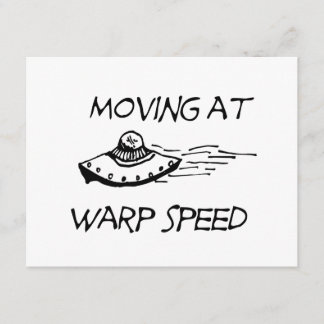 Moving At Warp Speed Announcement