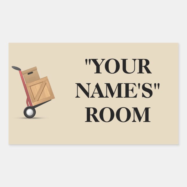 Moving Box Label - Customizable (Front)
