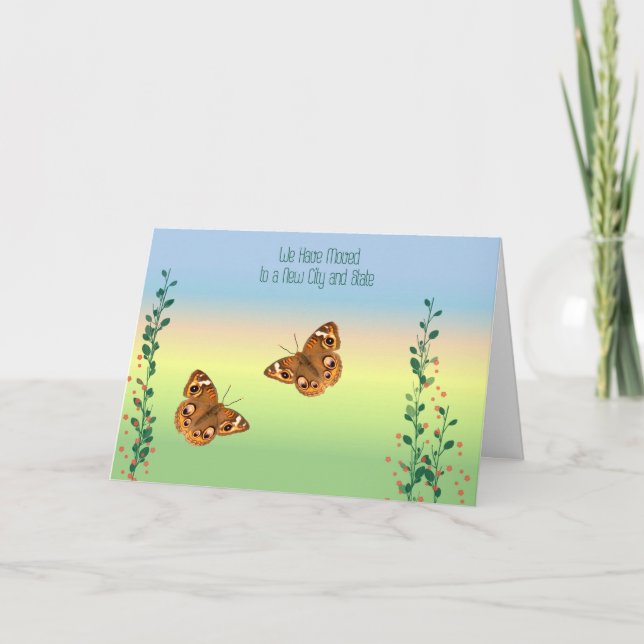 Moving Card, New City and State Holiday Card (Front)