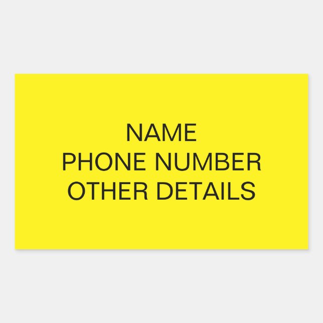 Moving College Storage Box Label (Front)