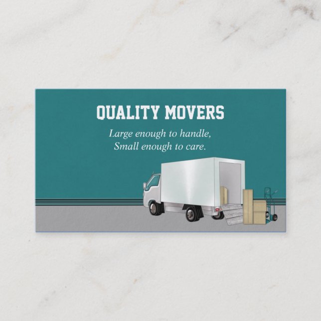 Moving Company, Business Card (Front)