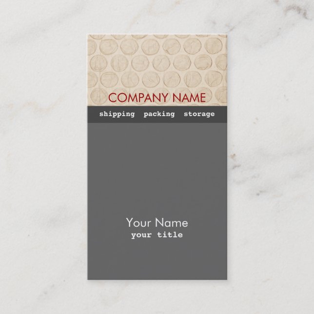 Moving Company Business Card (Front)