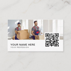 moving company business cards QR Code 