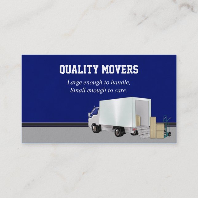 Moving Company, Carte de visite (Devant)