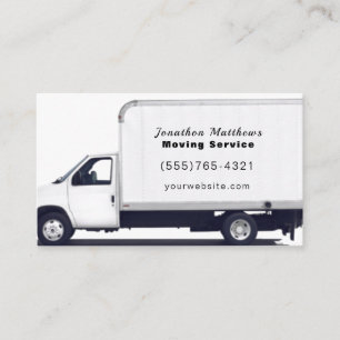 Moving Company Service Business Card