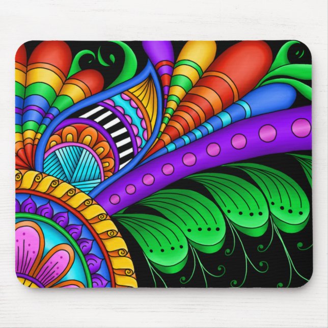 Moving Fast Mouse Pad (Front)