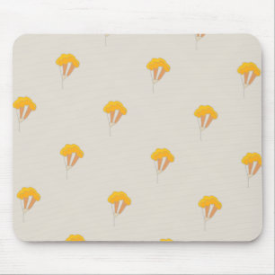 Moving flowers mouse pad