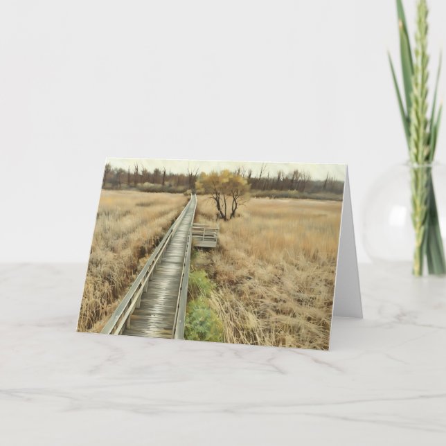 Moving Forward - Blank Greeting Card (Front)