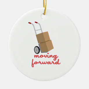 Moving Forward Ceramic Ornament