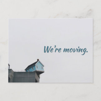 Moving house change of address moving home announcement postcard