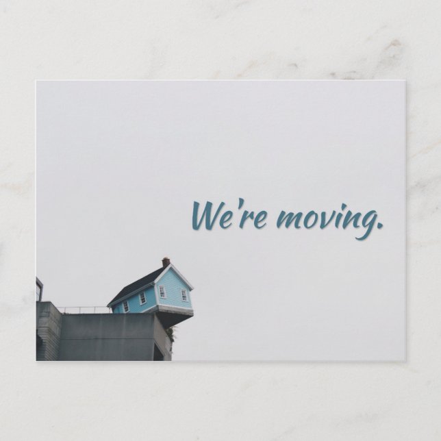Moving house change of address moving home announcement postcard (Front)