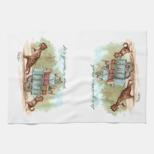 Moving House Louis Wain Kitchen Towel