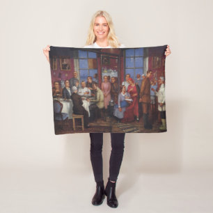 Moving House Party Fleece Blanket