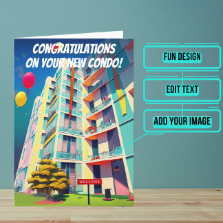 Moving House to New Condo Congratulations Card