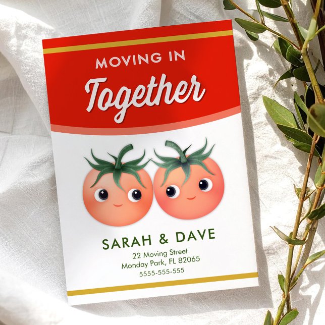 Moving in together announcement with tomato couple (Creator Uploaded)
