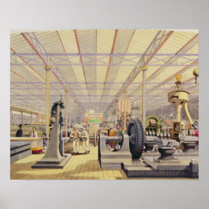 Moving Machinery, plate 49 from 'Dickinsons' Compr Poster