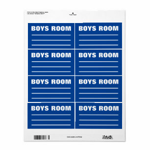 Moving Packing Organizing Labels - Boys Bedroom