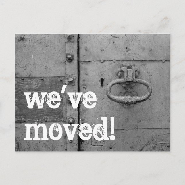 Moving postcards with door knocker and keyhole (Front)