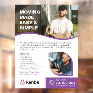 Moving Services Custom Window Cling