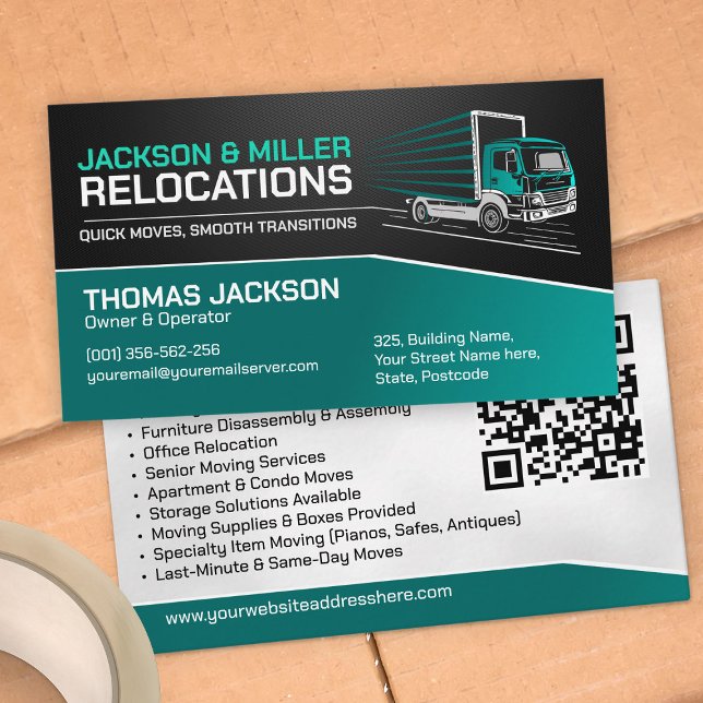 Moving Services - Relocation  Business Card (Creator Uploaded)