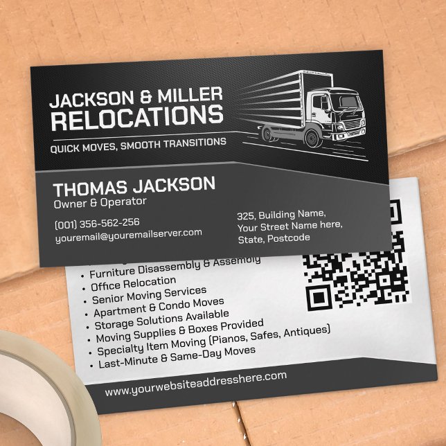 Moving Services - Relocation  Business Card (Creator Uploaded)