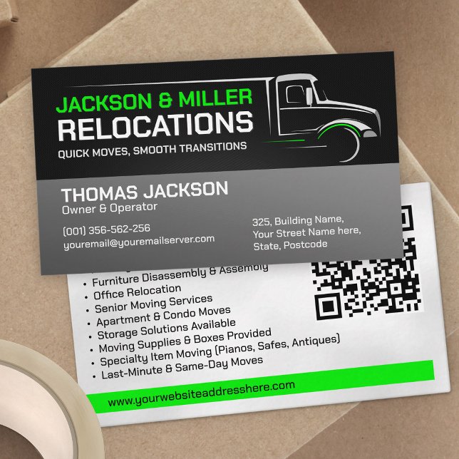 Moving Services - Relocation  Business Card (Creator Uploaded)