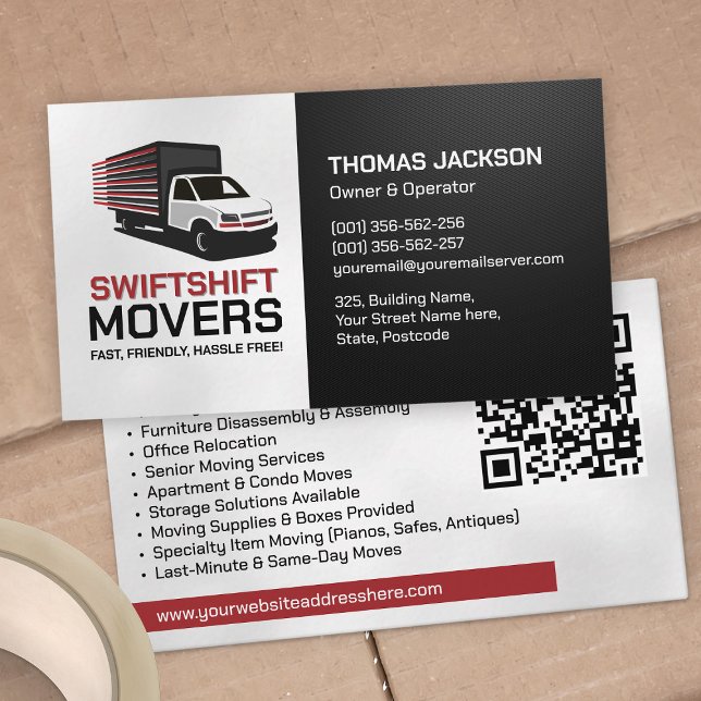 Moving Services - Relocation  Business Card (Creator Uploaded)