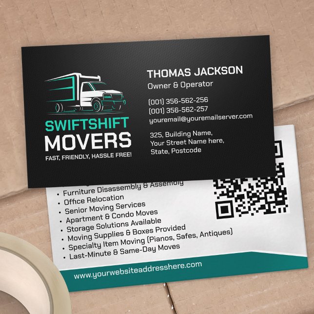 Moving Services - Relocation  Business Card (Creator Uploaded)