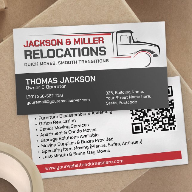 Moving Services - Relocation  Business Card (Creator Uploaded)