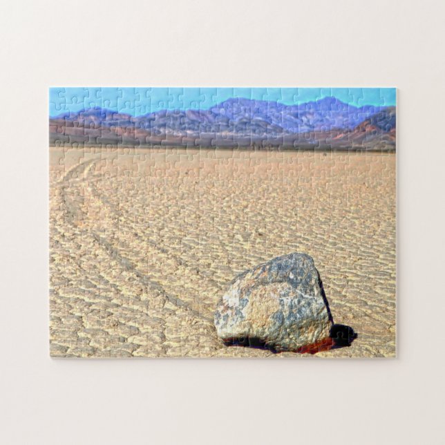 Moving Stones Death Valley California. Jigsaw Puzzle (Horizontal)