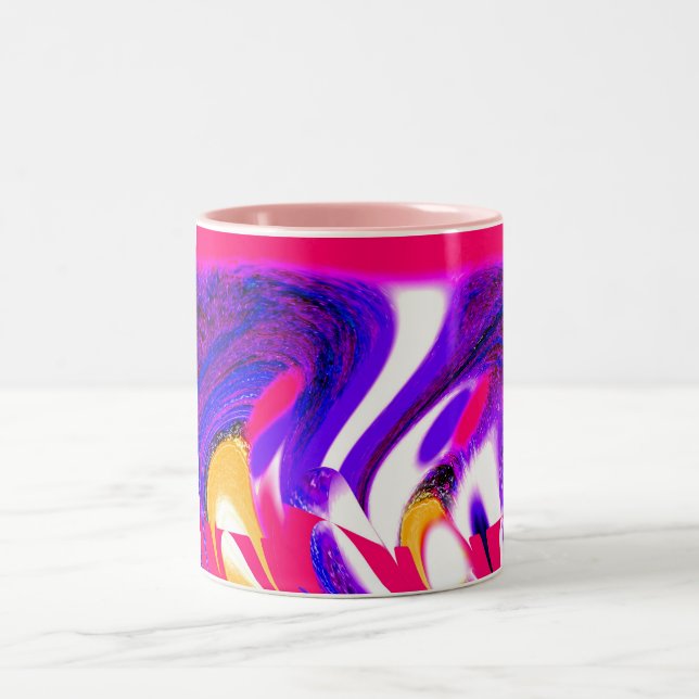 Moving Summer Spirits Two-Tone Coffee Mug (Center)